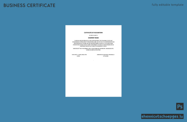 Philippinisches Anerkennungszertifikat – Beispielansicht in Word und PDF